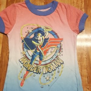 Girls dc comics wonder woman shirt.